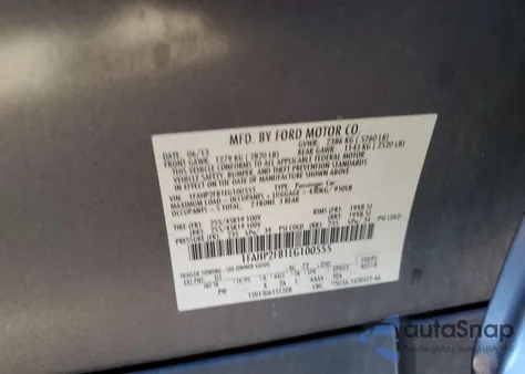 2014 Ford Taurus Limited из США, поврежденный, VIN 1FAHP2F81EG100555